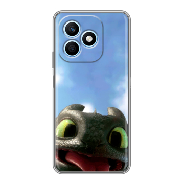 Силиконовый чехол на Honor X8d с принтом Как приручить дракона Силиконовый чехол на Honor X8d с принтом Как приручить дракона