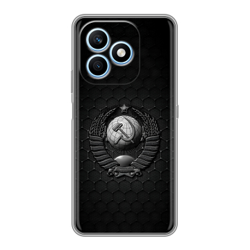 Силиконовый чехол на Honor X8d с принтом Герб Флаг СССР Силиконовый чехол на Honor X8d с принтом Герб Флаг СССР