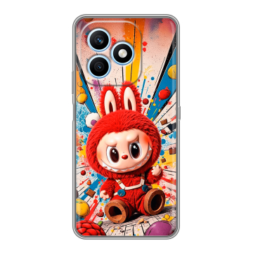 Силиконовый чехол на Honor X8d с принтом Labubu Лабубу Силиконовый чехол на Honor X8d с принтом Labubu Лабубу