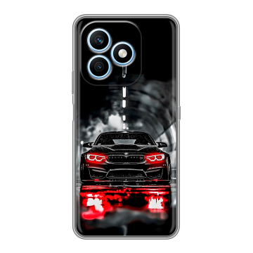 Силиконовый чехол на Honor X8d с принтом BMW БМВ
