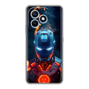 Силиконовый чехол на Honor X8d с принтом IronMan Железный человек Силиконовый чехол на Honor X8d с принтом IronMan Железный человек