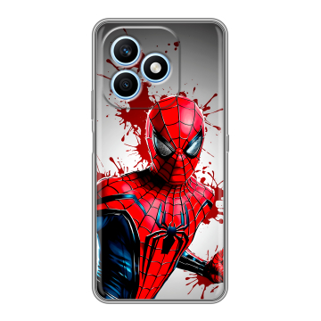 Силиконовый чехол на Honor X8d с принтом Spiderman Человек паук Силиконовый чехол на Honor X8d с принтом Spiderman Человек паук