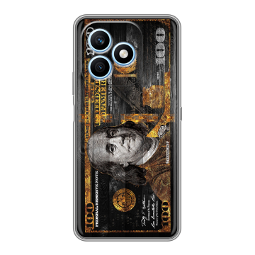 Силиконовый чехол на Honor X8d с принтом Доллар деньги Силиконовый чехол на Honor X8d с принтом Доллар деньги