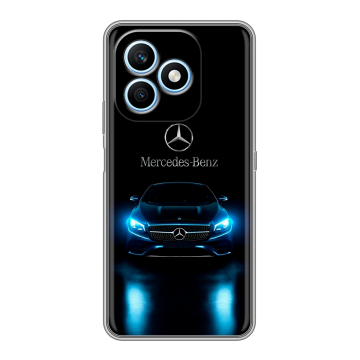 Силиконовый чехол на Honor X8d с принтом Mercedes Мерседес Силиконовый чехол на Honor X8d с принтом Mercedes Мерседес