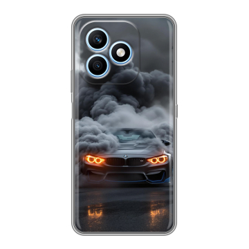 Силиконовый чехол на Honor X8d с принтом BMW БМВ