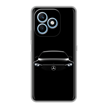 Силиконовый чехол на Honor X8d с принтом Mercedes Мерседес