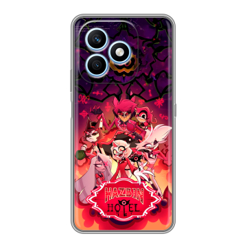 Силиконовый чехол на Honor X8d с принтом Hazbin Hotel Отель Хазбин Силиконовый чехол на Honor X8d с принтом Hazbin Hotel Отель Хазбин