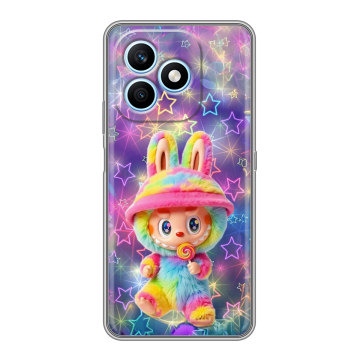 Силиконовый чехол на Honor X8d с принтом Labubu Лабубу