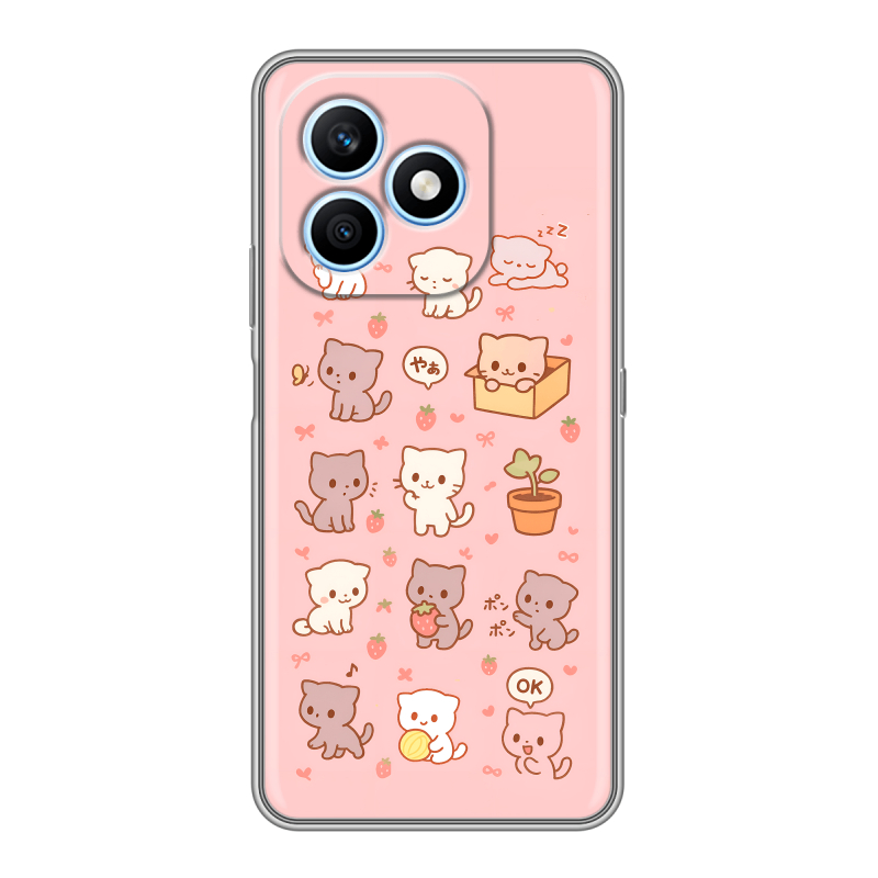 Силиконовый чехол на Honor X8d с принтом Hello Kitty Хелоу Кити Силиконовый чехол на Honor X8d с принтом Hello Kitty Хелоу Кити