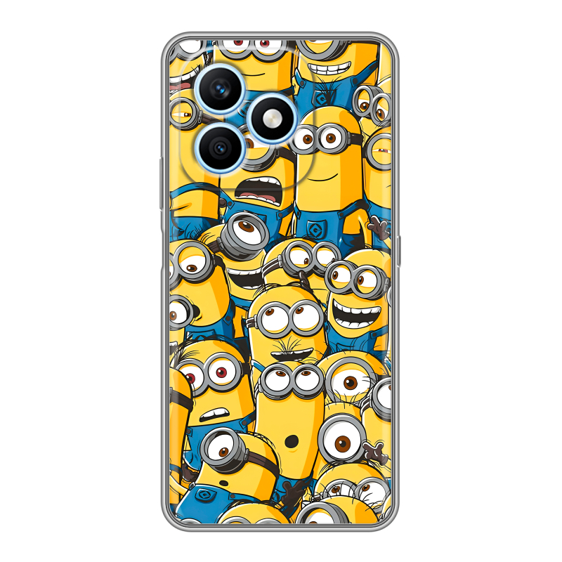 Силиконовый чехол на Honor X8d с принтом Миньоны Силиконовый чехол на Honor X8d с принтом Миньоны