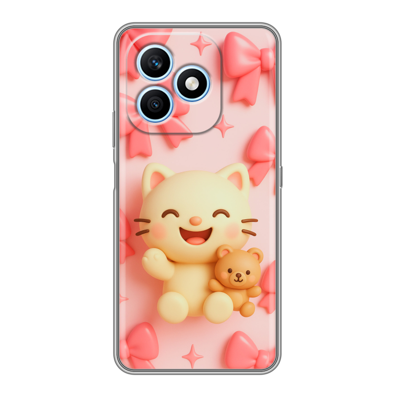Силиконовый чехол на Honor X8d с принтом для девочек Силиконовый чехол на Honor X8d с принтом для девочек