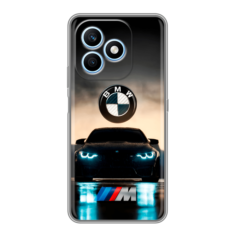 Силиконовый чехол на Honor X8d с принтом БМВ BMW Силиконовый чехол на Honor X8d с принтом БМВ BMW