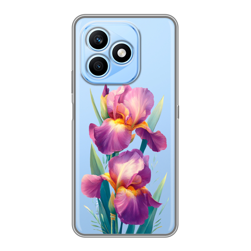 Силиконовый чехол на Honor X8d с принтом Цветы орхидеи Силиконовый чехол на Honor X8d с принтом Цветы орхидеи