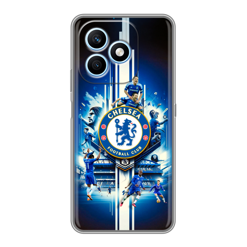 Силиконовый чехол на Honor X8d с принтом Chelsea Челси Силиконовый чехол на Honor X8d с принтом Chelsea Челси