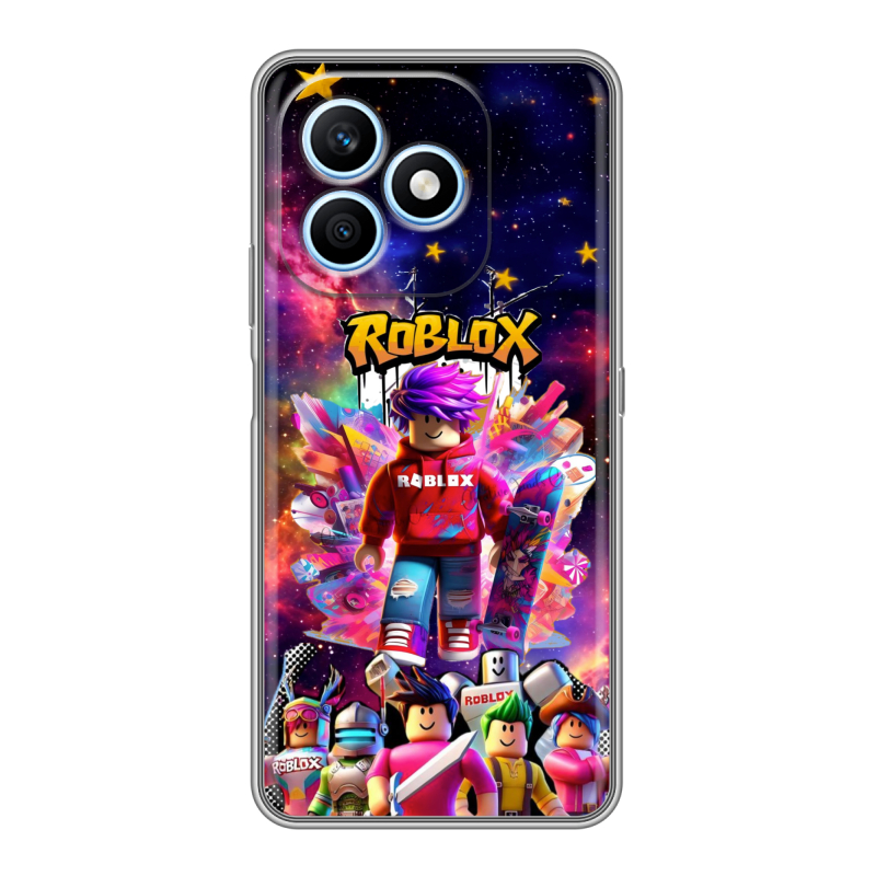Силиконовый чехол на Honor X8d с принтом Roblox Роблокс Силиконовый чехол на Honor X8d с принтом Roblox Роблокс
