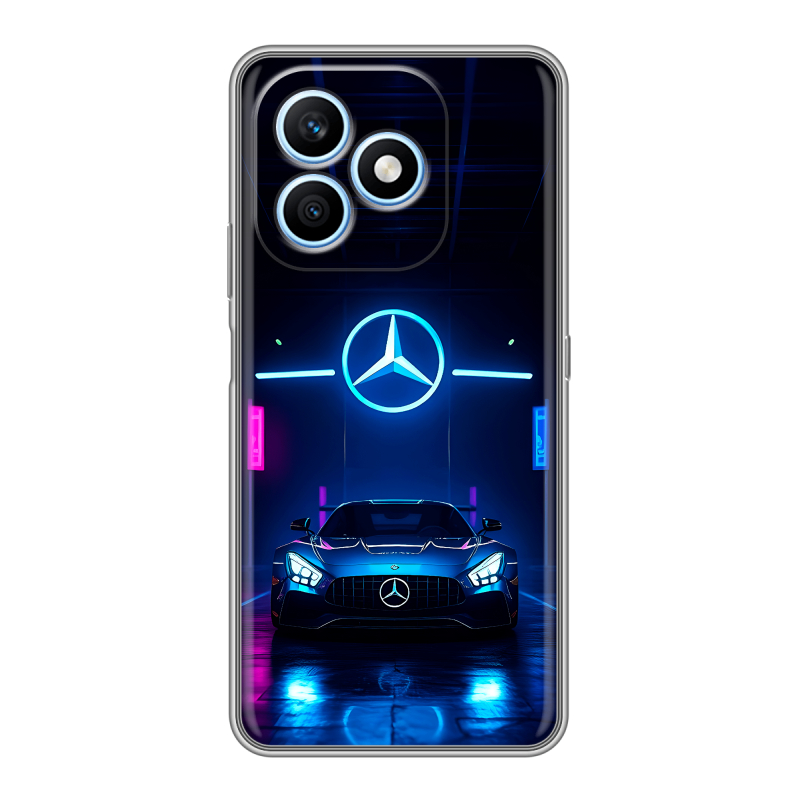 Силиконовый чехол на Honor X8d с принтом Mercedes Мерседес Силиконовый чехол на Honor X8d с принтом Mercedes Мерседес