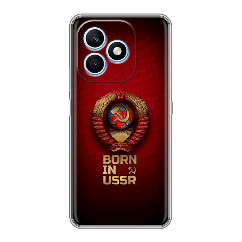 Силиконовый чехол на Honor X8d с принтом Флаг Герб СССР Силиконовый чехол на Honor X8d с принтом Флаг Герб СССР