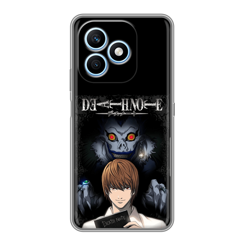Силиконовый чехол на Honor X8d с принтом Death note Тетрадь смерти Силиконовый чехол на Honor X8d с принтом Death note Тетрадь смерти