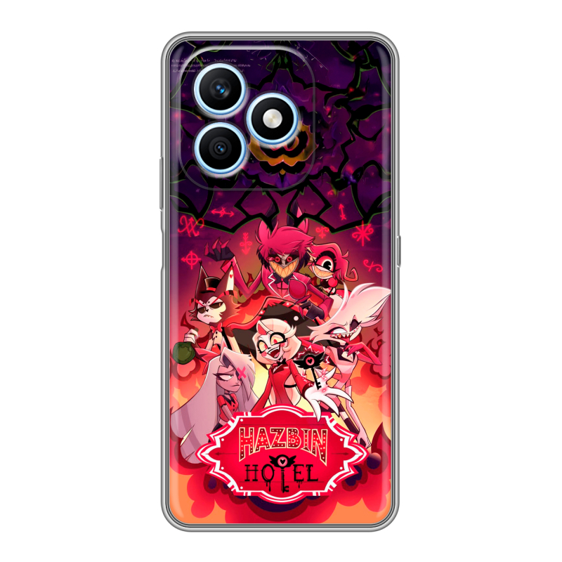 Силиконовый чехол на Honor X8d с принтом Hazbin Hotel Отель Хазбин Силиконовый чехол на Honor X8d с принтом Hazbin Hotel Отель Хазбин