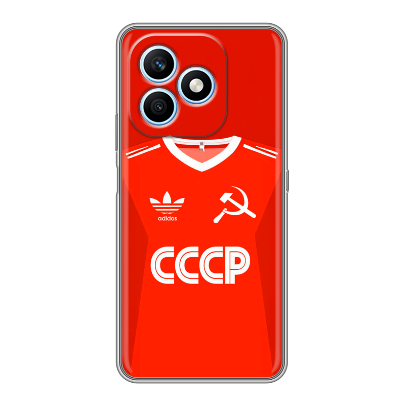 Силиконовый чехол на Honor X8d с принтом Флаг Герб СССР Силиконовый чехол на Honor X8d с принтом Флаг Герб СССР
