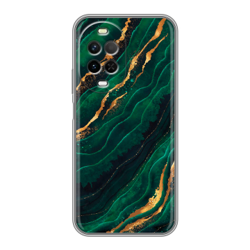 Силиконовый чехол на Huawei Nova 15 с принтом Мрамор зеленое золото Силиконовый чехол на Huawei Nova 15 с принтом Мрамор зеленое золото