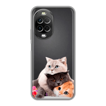 Силиконовый чехол на Huawei Nova 15 с принтом Кошки Силиконовый чехол на Huawei Nova 15 с принтом Кошки