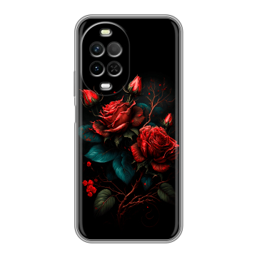 Силиконовый чехол на Huawei Nova 15 с принтом Розы красные Силиконовый чехол на Huawei Nova 15 с принтом Розы красные
