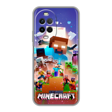 Силиконовый чехол на Huawei Nova 15 с принтом Майнкрафт Minecraft