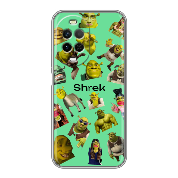 Силиконовый чехол на Huawei Nova 15 с принтом Шрек Shrek