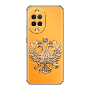 Силиконовый чехол на Huawei Nova 15 с принтом Герб Флаг России
