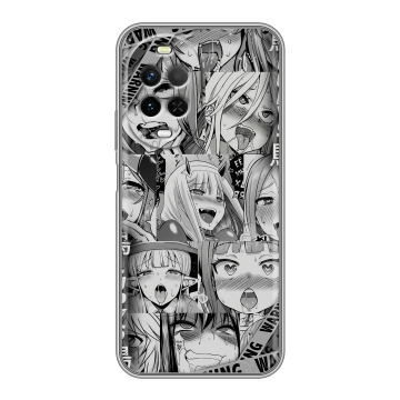 Силиконовый чехол на Huawei Nova 15 с принтом Ahegao Ахегао Аниме