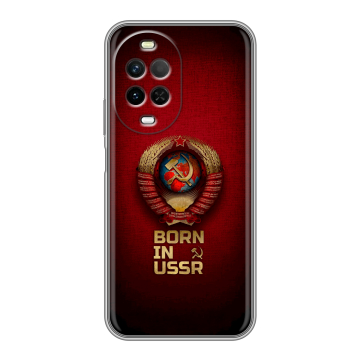 Силиконовый чехол на Huawei Nova 15 с принтом Флаг Герб СССР