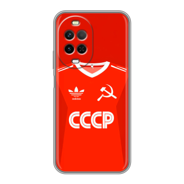 Силиконовый чехол на Huawei Nova 15 с принтом Флаг Герб СССР
