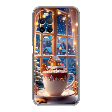 Силиконовый чехол на Huawei Nova 15 с принтом Новый год
