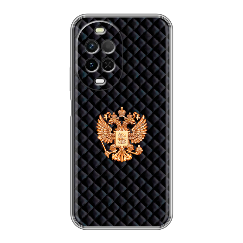 Силиконовый чехол на Huawei Nova 15 с принтом Герб России принт Силиконовый чехол на Huawei Nova 15 с принтом Герб России принт