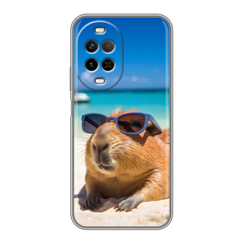 Силиконовый чехол на Huawei Nova 15 с принтом Капибара Силиконовый чехол на Huawei Nova 15 с принтом Капибара