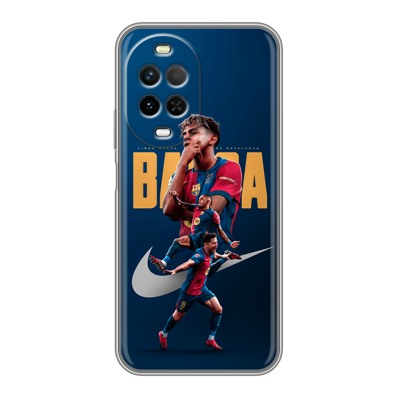 Силиконовый чехол на Huawei Nova 15 с принтом Барселона Barca Yamal Силиконовый чехол на Huawei Nova 15 с принтом Барселона Barca Yamal