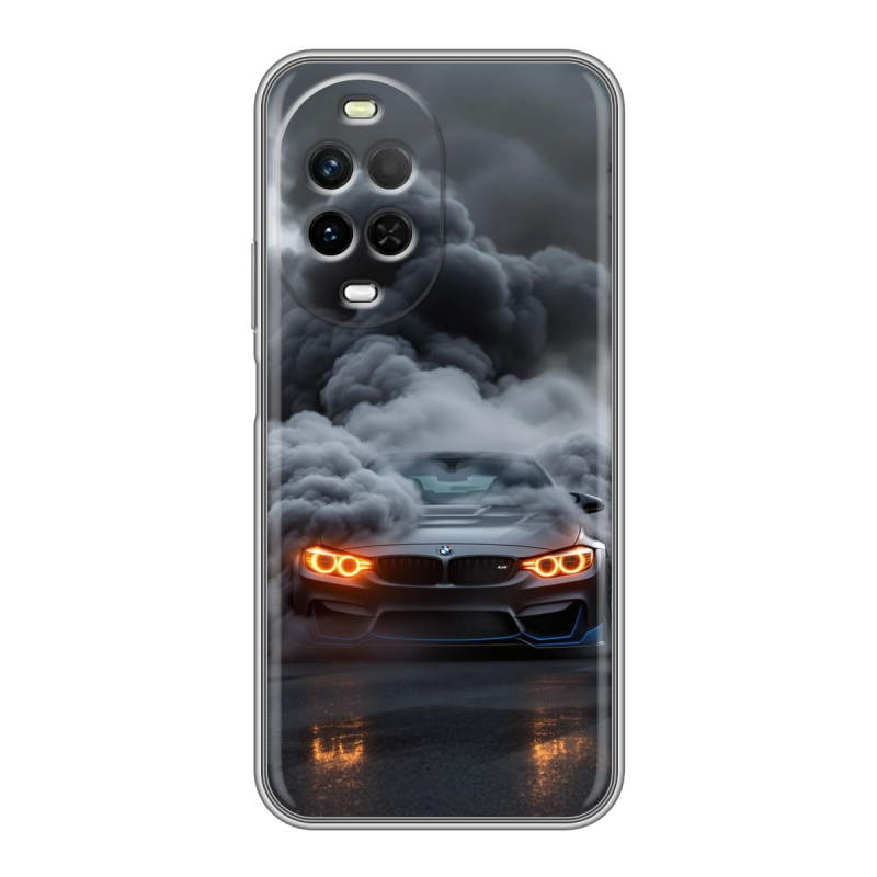 Силиконовый чехол на Huawei Nova 15 с принтом BMW БМВ Силиконовый чехол на Huawei Nova 15 с принтом BMW БМВ