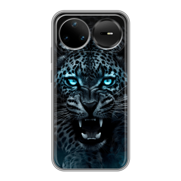 Силиконовый чехол на Huawei Nova 15 Pro с принтом Темный леопард Силиконовый чехол на Huawei Nova 15 Pro с принтом Темный леопард