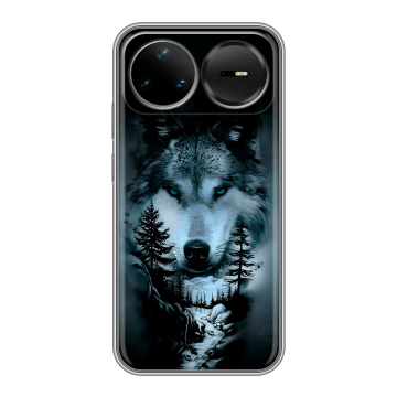 Силиконовый чехол на Huawei Nova 15 Pro с принтом Лесной волк Силиконовый чехол на Huawei Nova 15 Pro с принтом Лесной волк