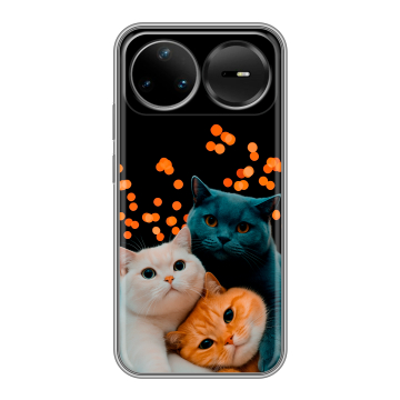 Силиконовый чехол на Huawei Nova 15 Pro с принтом Кошки Силиконовый чехол на Huawei Nova 15 Pro с принтом Кошки