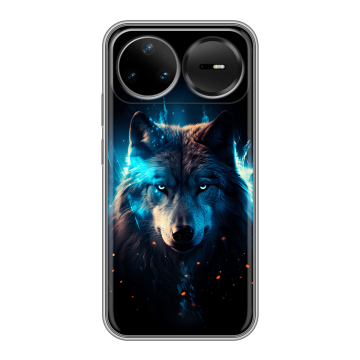Силиконовый чехол на Huawei Nova 15 Pro с принтом Волк ночной