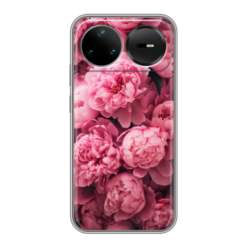 Силиконовый чехол на Huawei Nova 15 Pro с принтом цветы пионы Силиконовый чехол на Huawei Nova 15 Pro с принтом цветы пионы