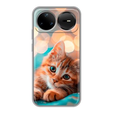 Силиконовый чехол на Huawei Nova 15 Pro с принтом котик Силиконовый чехол на Huawei Nova 15 Pro с принтом котик