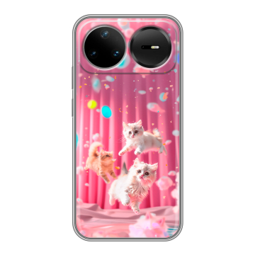 Силиконовый чехол на Huawei Nova 15 Pro с принтом милые котики Силиконовый чехол на Huawei Nova 15 Pro с принтом милые котики