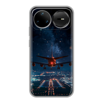 Силиконовый чехол на Huawei Nova 15 Pro с принтом самолет