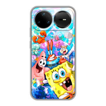 Силиконовый чехол на Huawei Nova 15 Pro с принтом спанчбоб спанч боб Силиконовый чехол на Huawei Nova 15 Pro с принтом спанчбоб спанч боб
