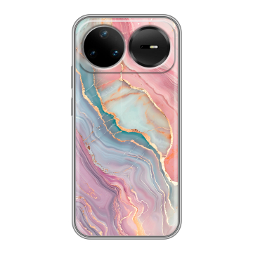 Силиконовый чехол на Huawei Nova 15 Pro с принтом розовый мрамор Силиконовый чехол на Huawei Nova 15 Pro с принтом розовый мрамор