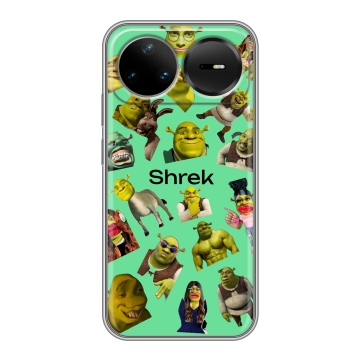 Силиконовый чехол на Huawei Nova 15 Pro с принтом Шрек Shrek