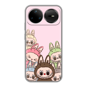Силиконовый чехол на Huawei Nova 15 Pro с принтом Лабубу